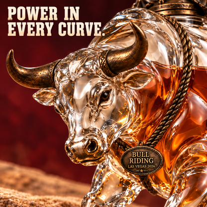 🤠 Eight Seconds Bull Rider Whiskey Decanter — Las Vegas 2026 Limited Custom Edition🤠