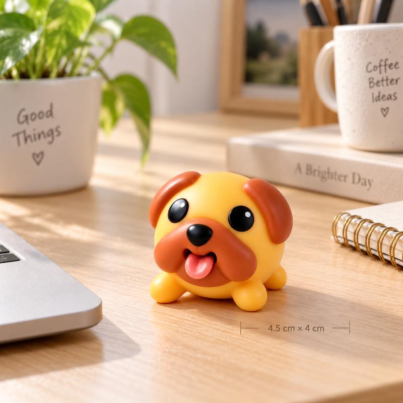 🐶 Funny Tongue-Popping Pug Toy – Squeeze & Smile Mini Fidget Gift