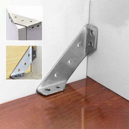 10-Pack Stainless Steel Corner Braces 🔩 – Strong Furniture Reinforcement