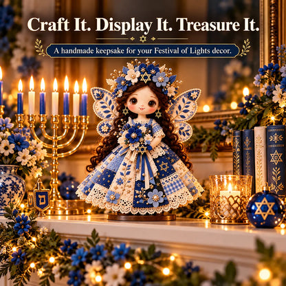 🕎🧵 Hanukkah DIY Patchwork Doll Kit | 3 Festival of Lights Designs