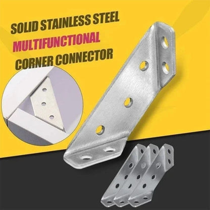 10-Pack Stainless Steel Corner Braces 🔩 – Strong Furniture Reinforcement