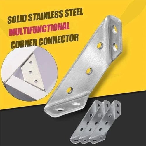 10-Pack Stainless Steel Corner Braces 🔩 – Strong Furniture Reinforcement