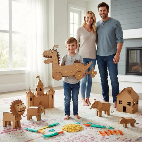 📦 Cardboard Creator Kit – Reusable STEM Building Tools for Kids