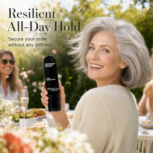 👩 Peach-scented volumizing & setting spray—for lightweight, bouncy hair and long-lasting hold