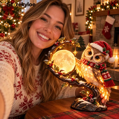 🎄🦉 Christmas Limited-Time Sale | Moonkeeper Owl™ – Lighted Christmas Owl
