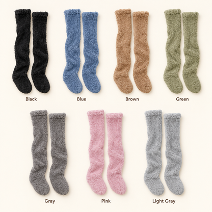 CloudCozy Over-the-Knee Plush Lounge Socks