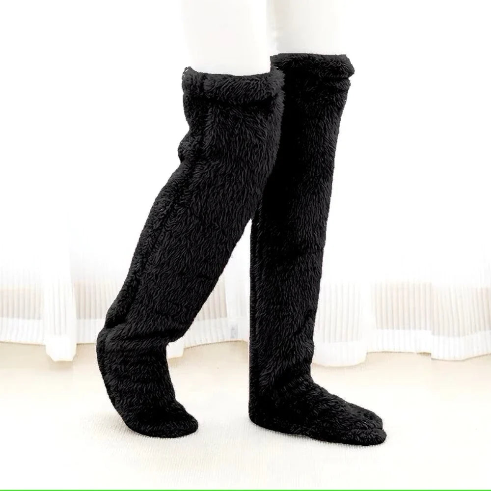 CloudCozy Over-the-Knee Plush Lounge Socks