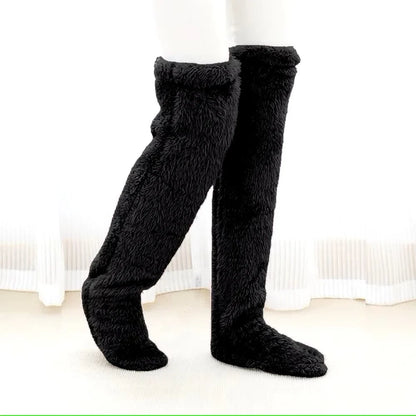 CloudCozy Over-the-Knee Plush Lounge Socks