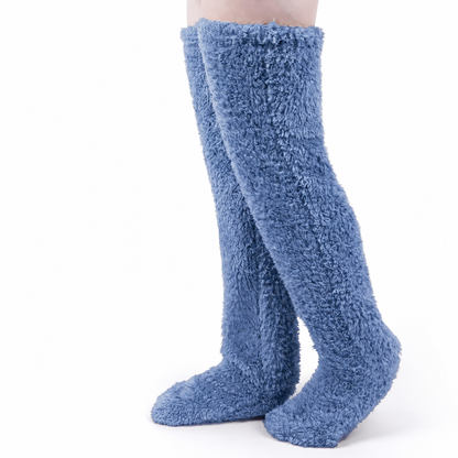 CloudCozy Over-the-Knee Plush Lounge Socks