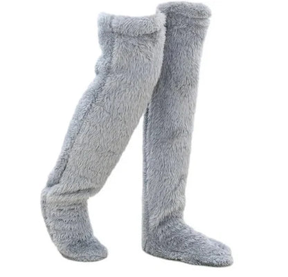 CloudCozy Over-the-Knee Plush Lounge Socks
