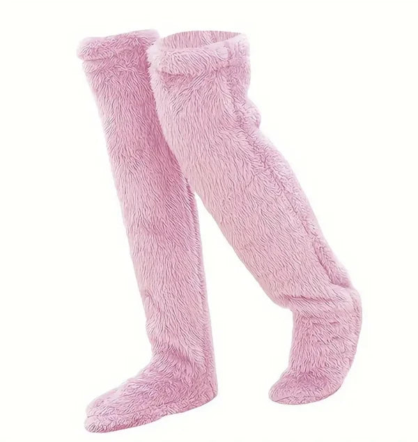 CloudCozy Over-the-Knee Plush Lounge Socks