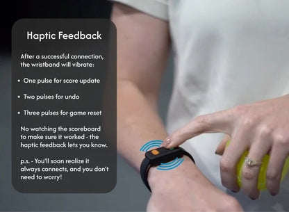 🎾 Wristband-Controlled Pickleball Scoreboard — Less Time Counting, More Time Playing