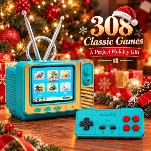 🎮 GV300 Retro Mini TV Game Console – 308 Built-In Games & 2.8-Inch IPS Screen