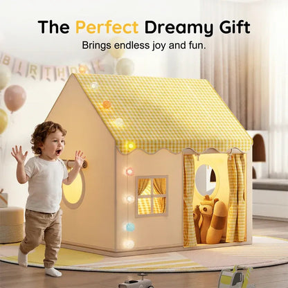🏠✨ Kids Indoor Play Tent Castle – Cozy Playhouse for Imaginative Fun