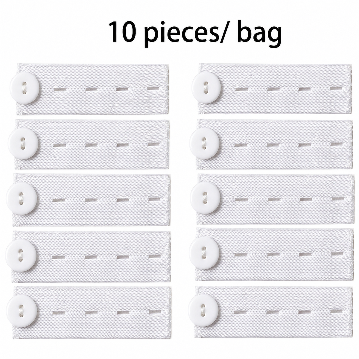 👖 Elastic Waistband Extender Buttons – Adjustable Comfort, 10-Piece Set