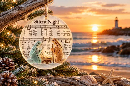 🎶✝️ Sea Glass Christmas Hymn Ornaments
