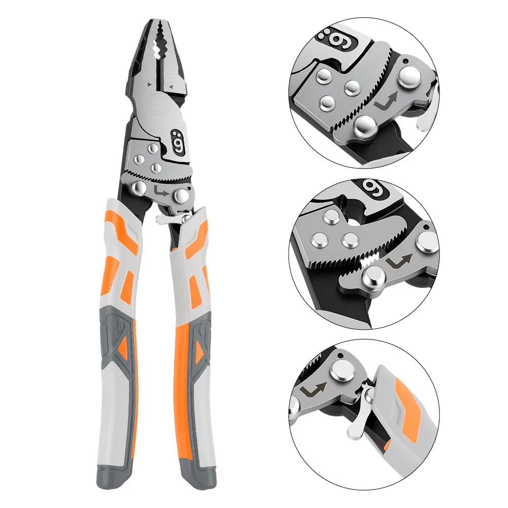 💪 9-Inch Heavy-Duty Ratcheting Locking Pliers for Secure, Self-Gripping Performance 🔧