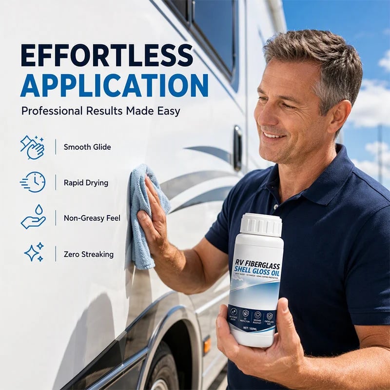💯 RV Fiberglass Gloss Oil Shine Restorer