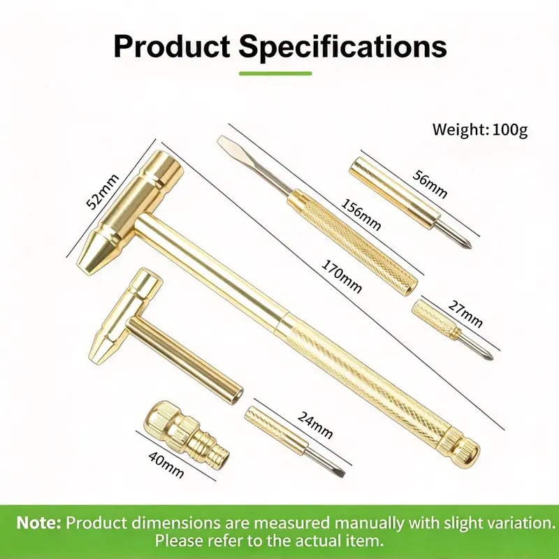 ⏰ Limited-Time Black Friday Offer✨6-in-1 Mini Copper Multifunctional Hammer