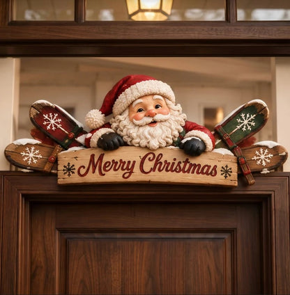 🏔️ Rustic Winter Door Frame Decor | 6 Cabin Characters