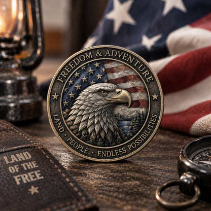 🔥 LAST DAY 50% OFF – American Spirit Challenge Coin Collection | 8 Unique Designs
