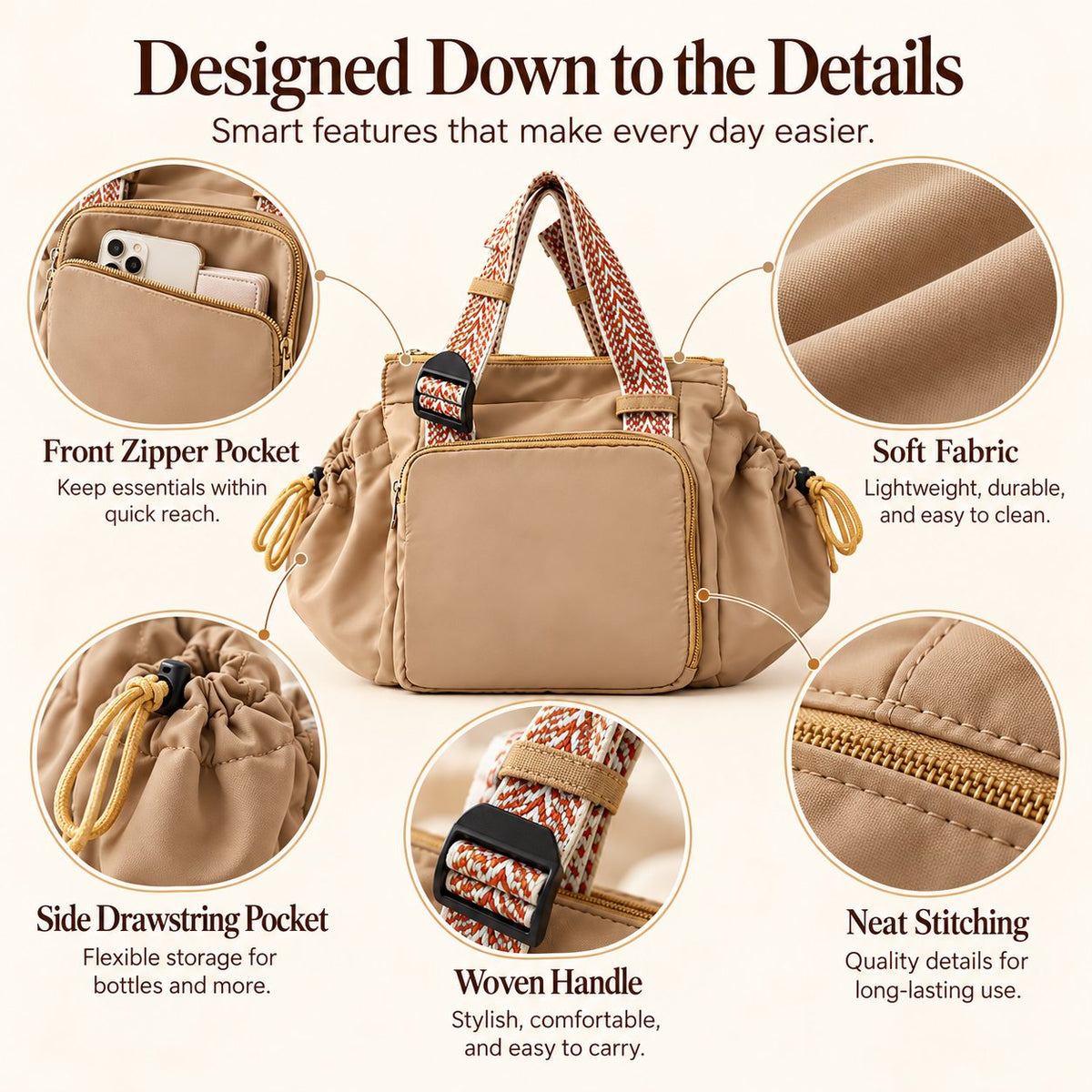 👜 Multi-Use Mommy Tote Bag