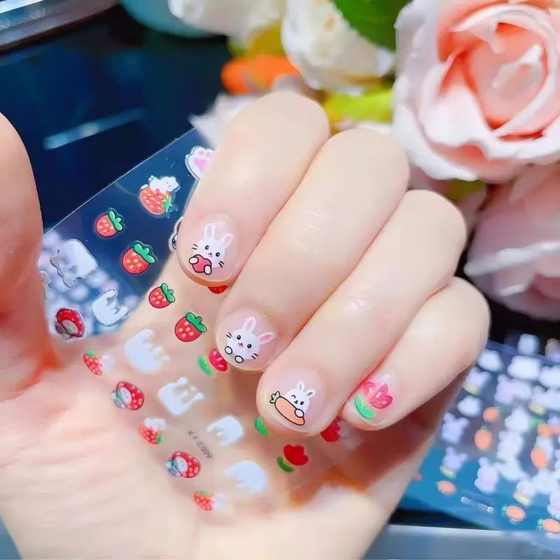 Glow-in-the-dark Nail Stickers for Kids- 30 Sheets