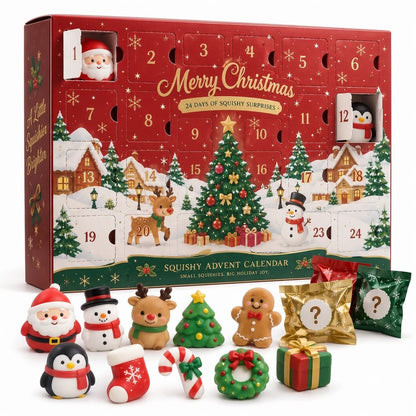 🎄 LAST DAY 50% OFF – 24-Day Christmas Squishy Advent Calendar 🎁