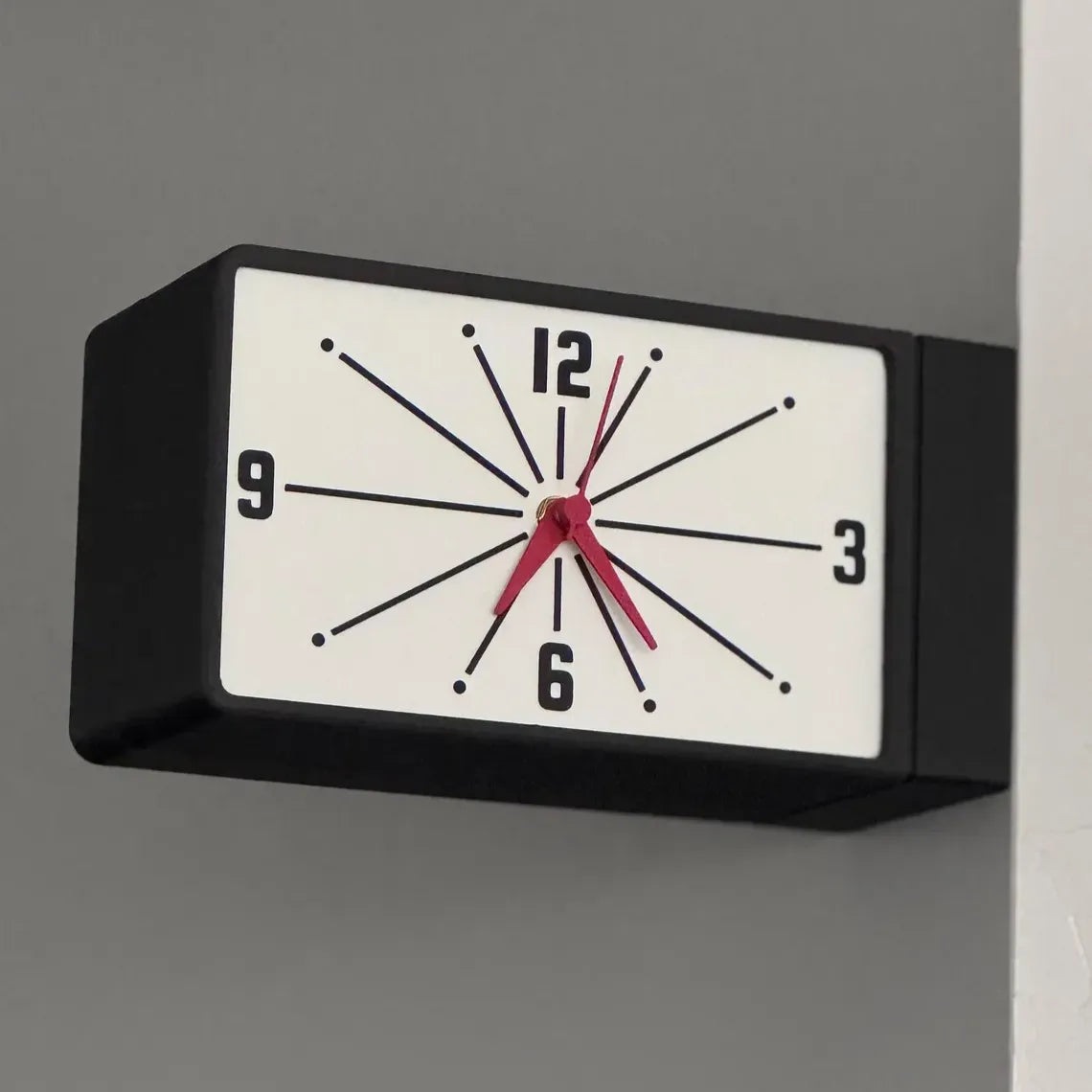 🕰️ Meridian Illuminated Double-Sided Wall Clock – Mid-Century Modern Retro Decor