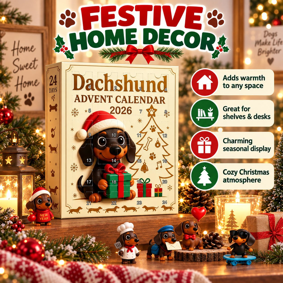 🐶🎄 Dachshund Advent Calendar ✨