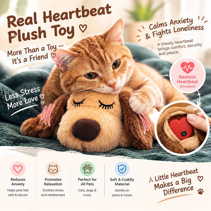 Real Heartbeat Plush Toy For Cats & Dogs