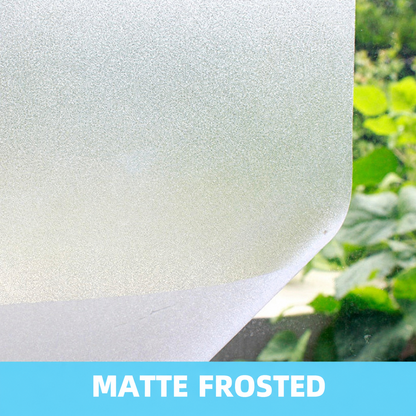 Decorative Window Privacy Film – Frosted Glass Sticker for Home & Bathroom