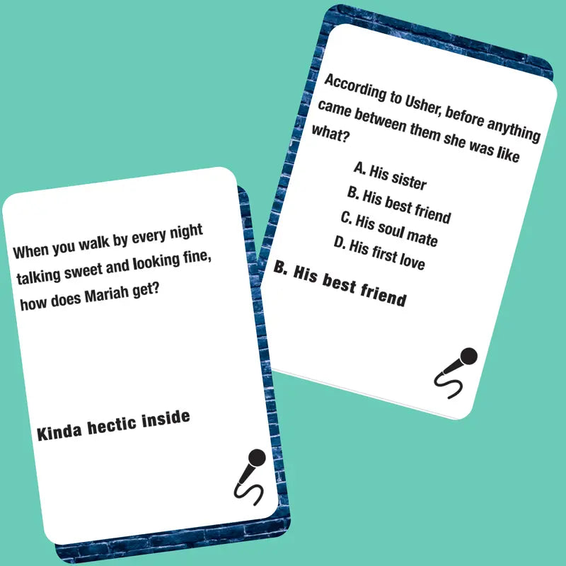 Music Trivia Card Game