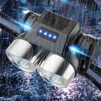 🚲 Portable Dual-Head LED Bike Headlight