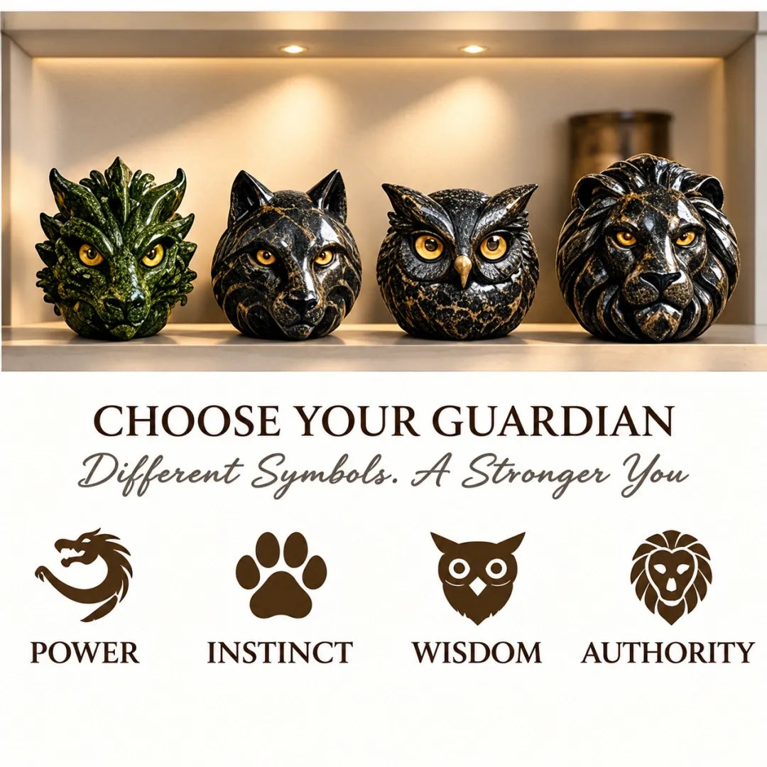 🔥Luxury Guardian Animal Stone Sculpture - ✨Elegant Home Décor & Gift-Ready Art Piece