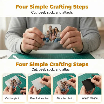 10-Pack Customizable Rectangle Acrylic Refrigerator Magnets