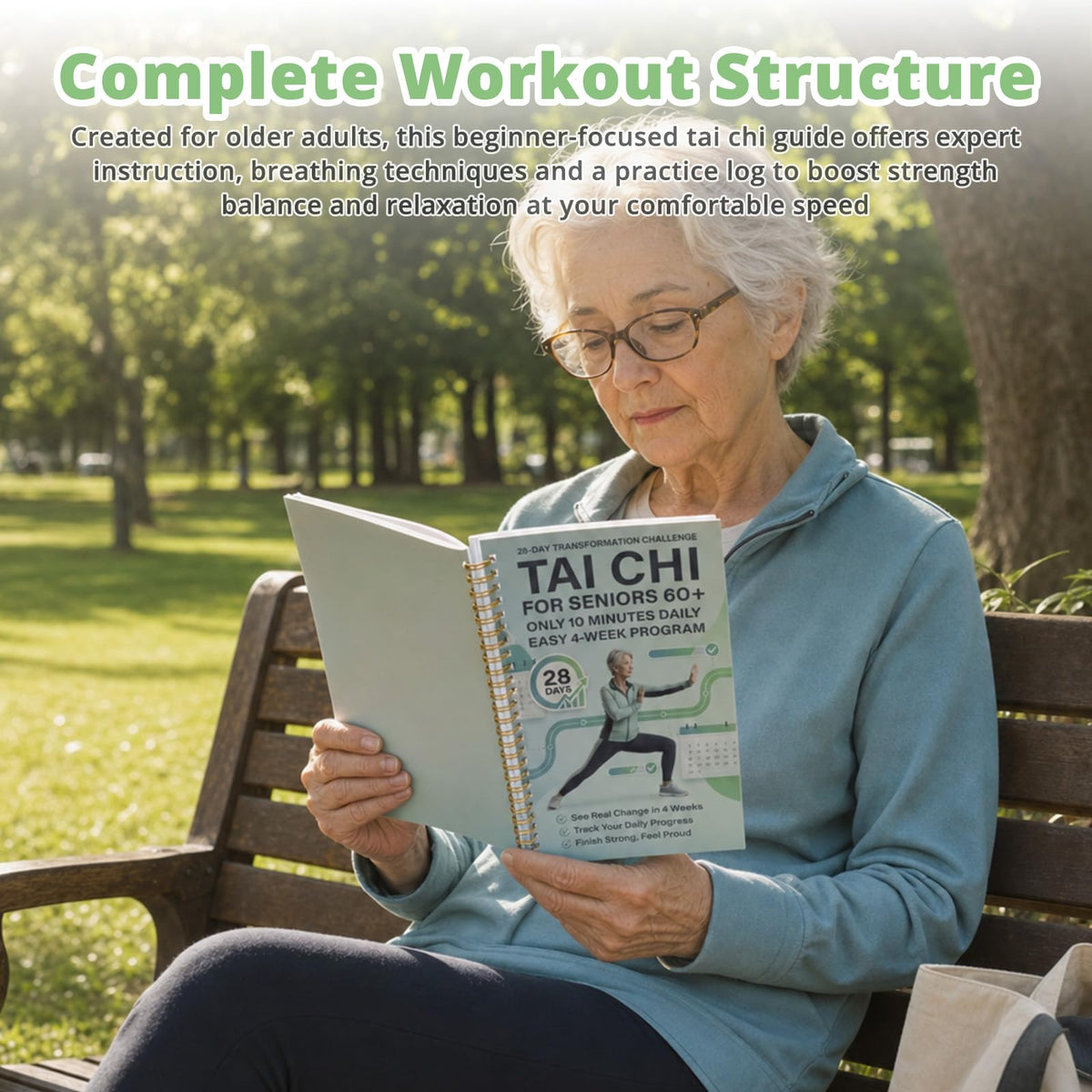 Tai Chi Walking for Seniors, Spiral Bound 28 Day Morning Plan