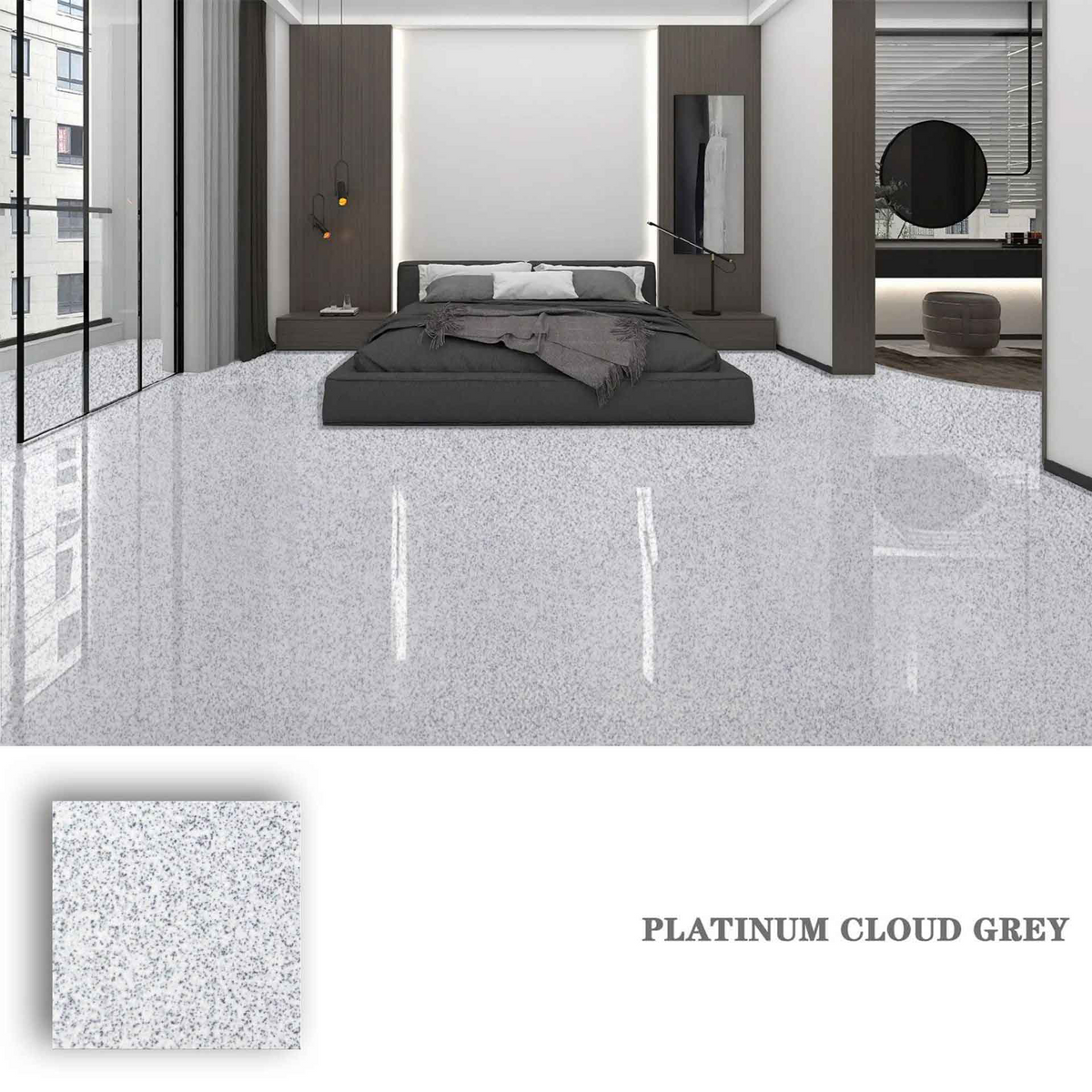 ✨ High-Gloss Marble-LookEpoxy Self-Leveling Floor Coating– Transform Garages, Basements, Courtyard & Workshops