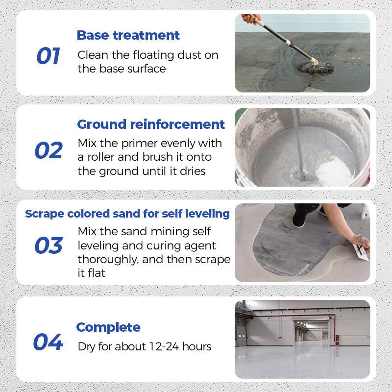 ✨ Self-Leveling Epoxy Floor Coating – High-Gloss Speckled Floor Finish