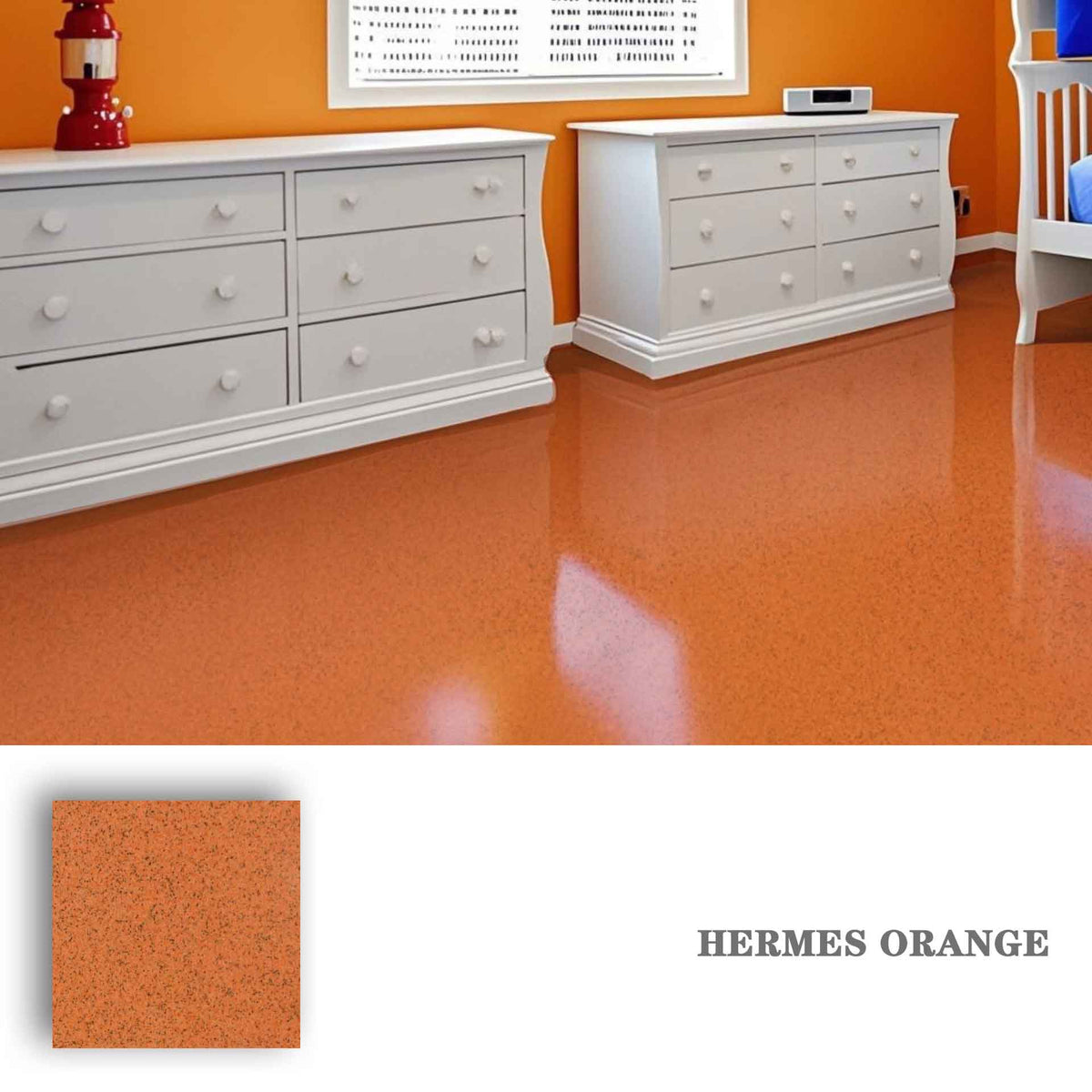 ✨ High-Gloss Marble-LookEpoxy Self-Leveling Floor Coating– Transform Garages, Basements, Courtyard & Workshops