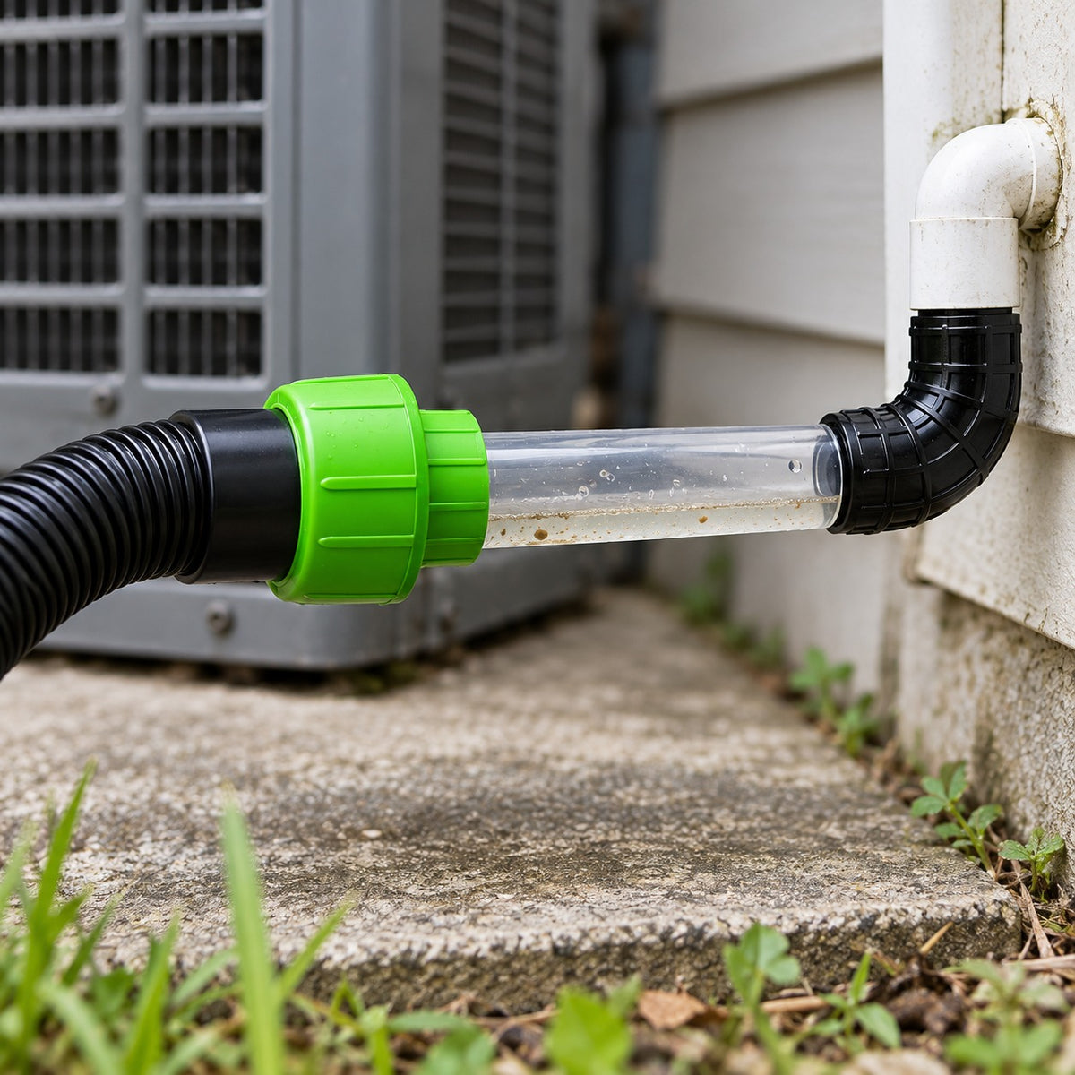 AC Drain Line Vacuum Adapter with Clear Tube