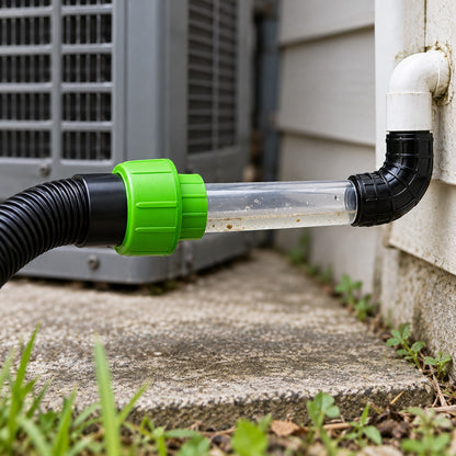 AC Drain Line Vacuum Adapter with Clear Tube
