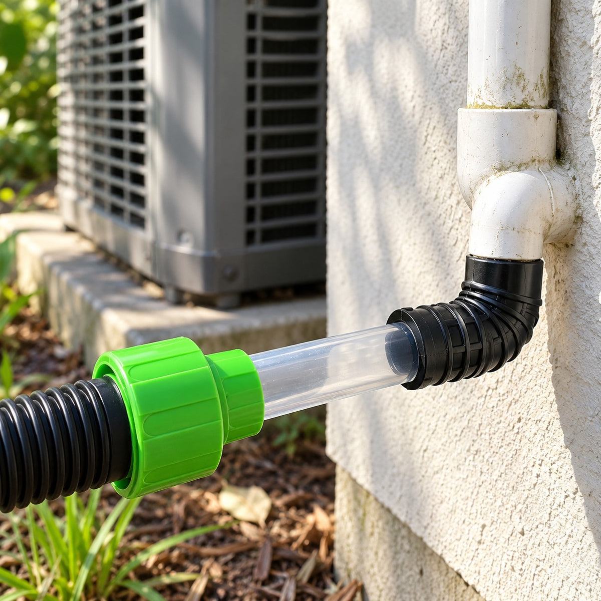 AC Drain Line Vacuum Adapter with Clear Tube