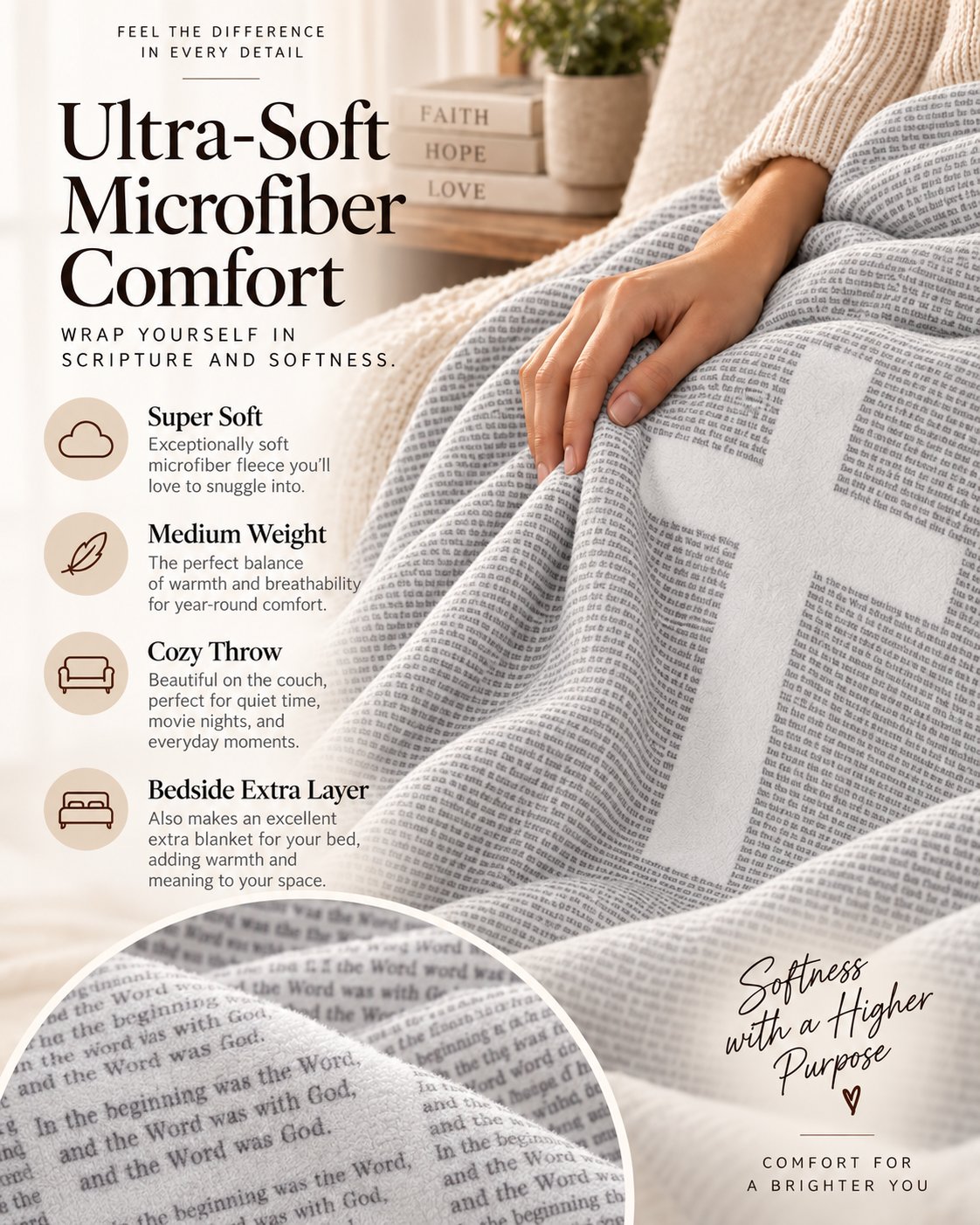 ✝️ The Gospel of John Blanket 🤍 Wrap Yourself In His Word 📖