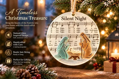 🎶✝️ Sea Glass Christmas Hymn Ornaments