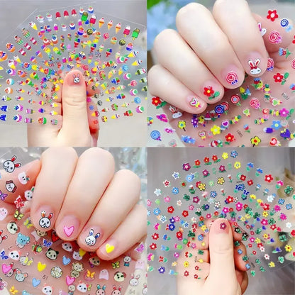 Glow-in-the-dark Nail Stickers for Kids- 30 Sheets