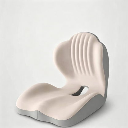 ❤️Ergonomic Memory Foam Seat Cushion with Lumbar & Back Support, Relieves Back Pain, Reduces Pressure