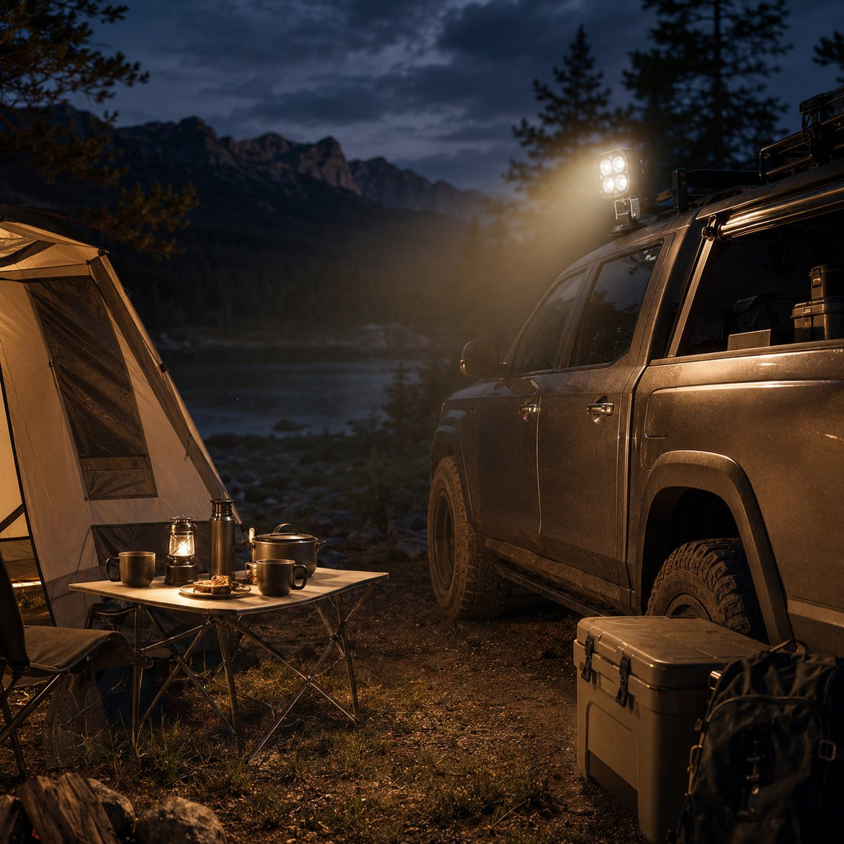 🚙 Omni-Directional 360-degree rotation LED Pod Light