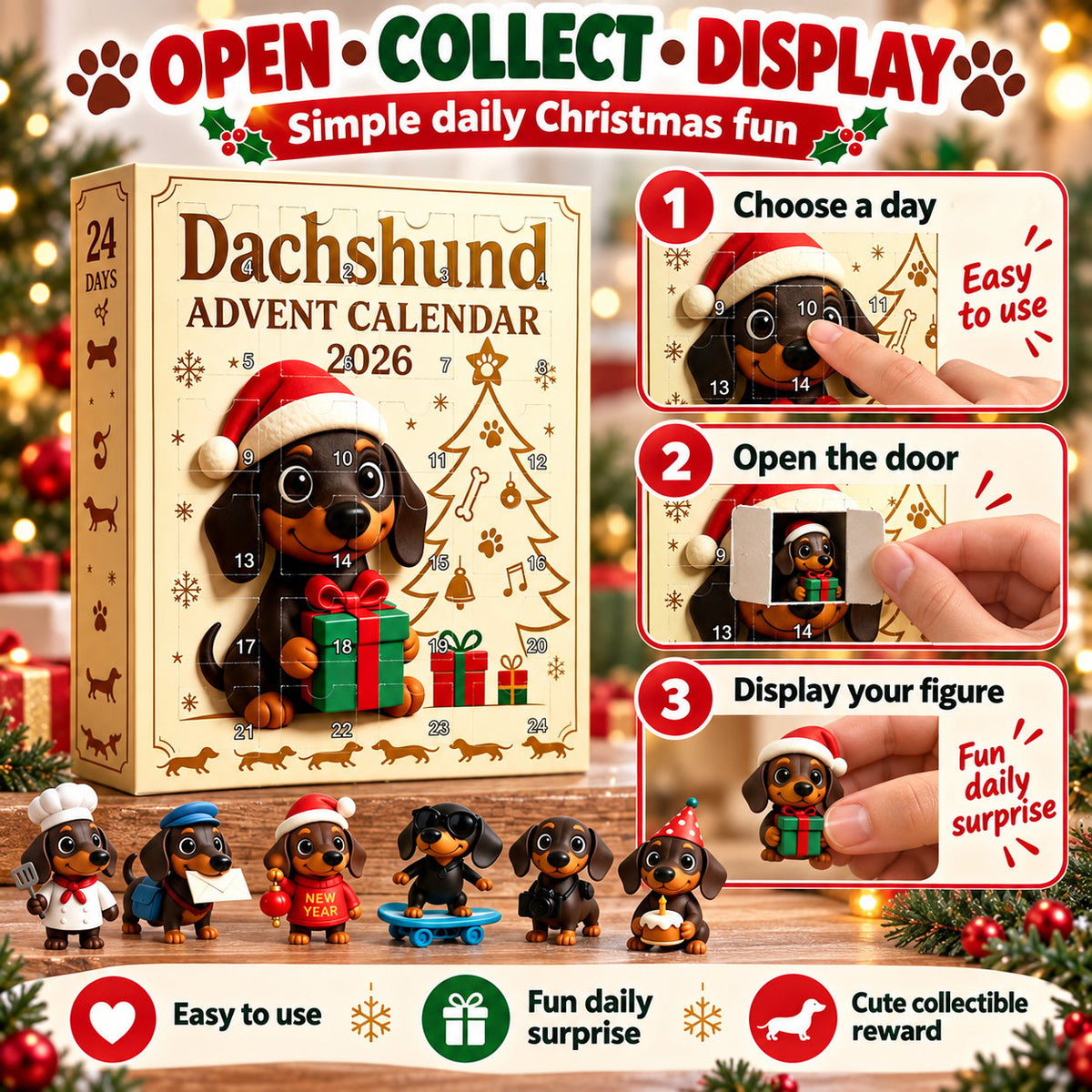 🐶🎄 Dachshund Advent Calendar ✨