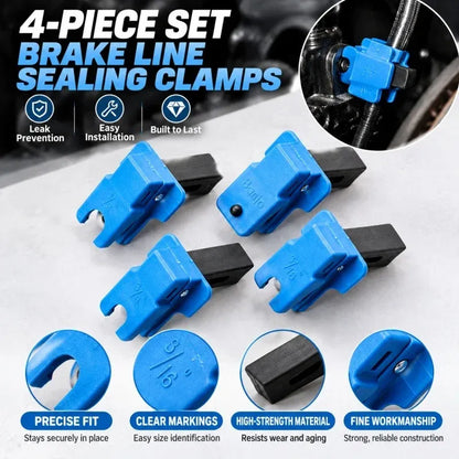🔧 Brake Fluid Line Plug & Clamp – Handy Automotive Repair Tool
